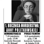 Politkovskaya Polonya’ da da Anılacak