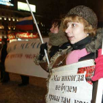 Moskova’da Çeçenya için Gösteri